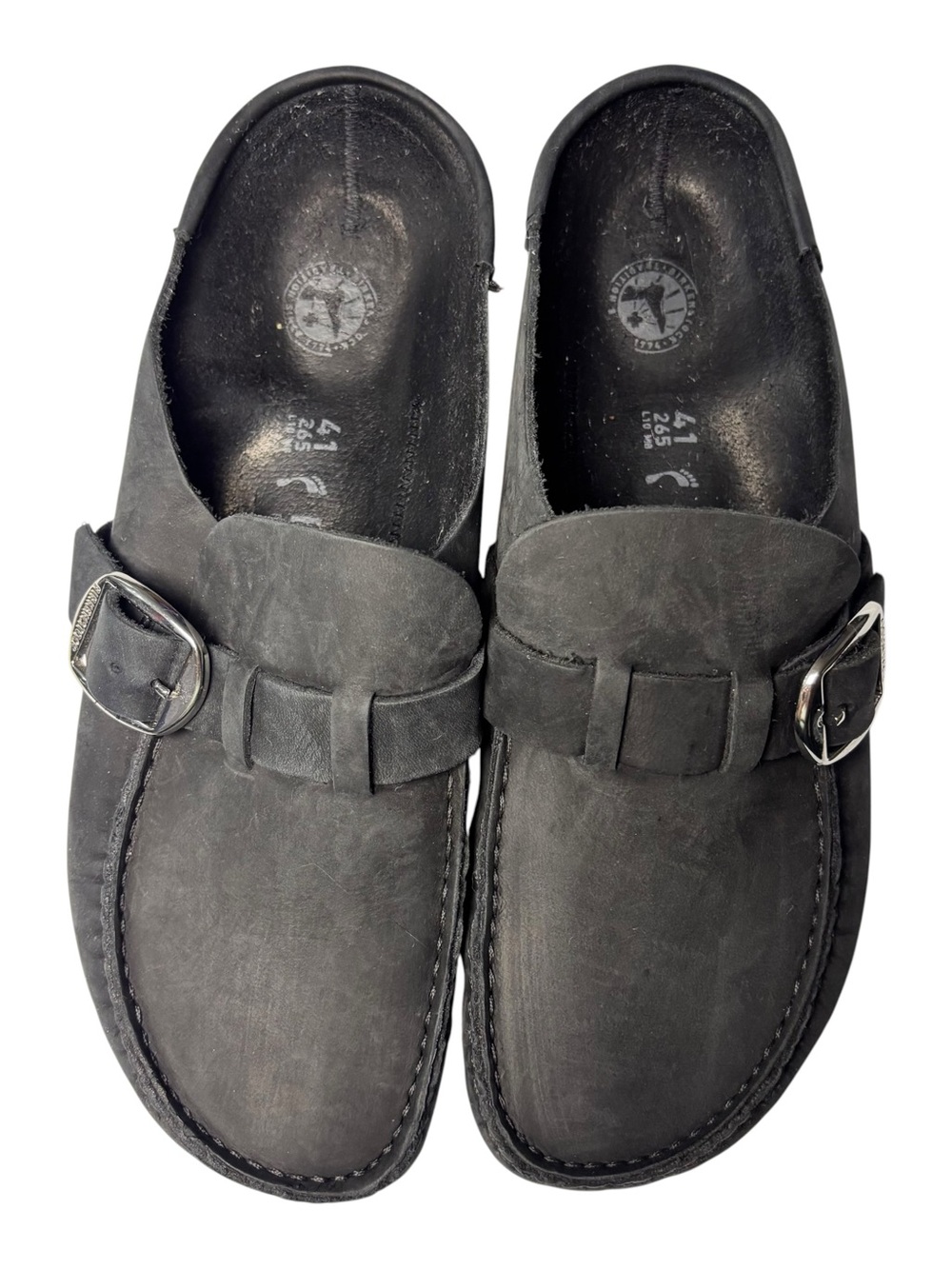 NWOT Birkenstock Black Buckley Clog Size 41 EU or 10/10.5 US - Picture 3 of 11